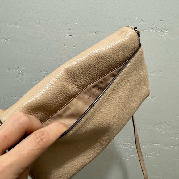 New Coach Leather Foldover Clutch & Pebble leather Crossbody - Picture 10 of 16